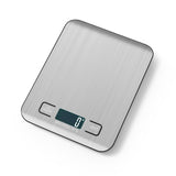 Vertex Kitchenware digital kitchen scale with a slim, compact design, featuring a clear digital display and stainless steel weighing surface.