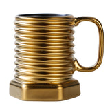 Durable ceramic coffee mug by Vertex Kitchenware, eco-friendly drinkware with a smooth, white finish and comfortable handle.