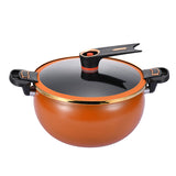 Enamel Micro-Pressure Stewpot | Double-Handle Design