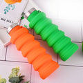 Collapsible Silicone Travel Cup with Carabiner Clip