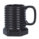 Vertex Kitchenware ceramic coffee mug with a smooth white finish, showcasing its durable, eco-friendly drinkware design.