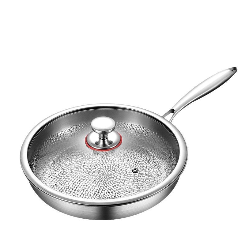 Hammered Frying Pan | Premium Stainless Steel