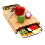 Wooden Cutting Board with Hidden Storage Drawer
