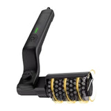 Rechargeable electric grill brush from Vertex Kitchenware with ergonomic handle and stainless steel bristles for easy grill cleaning.