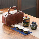 Kung Fu Tea Set | Portable Artisan Ceramic