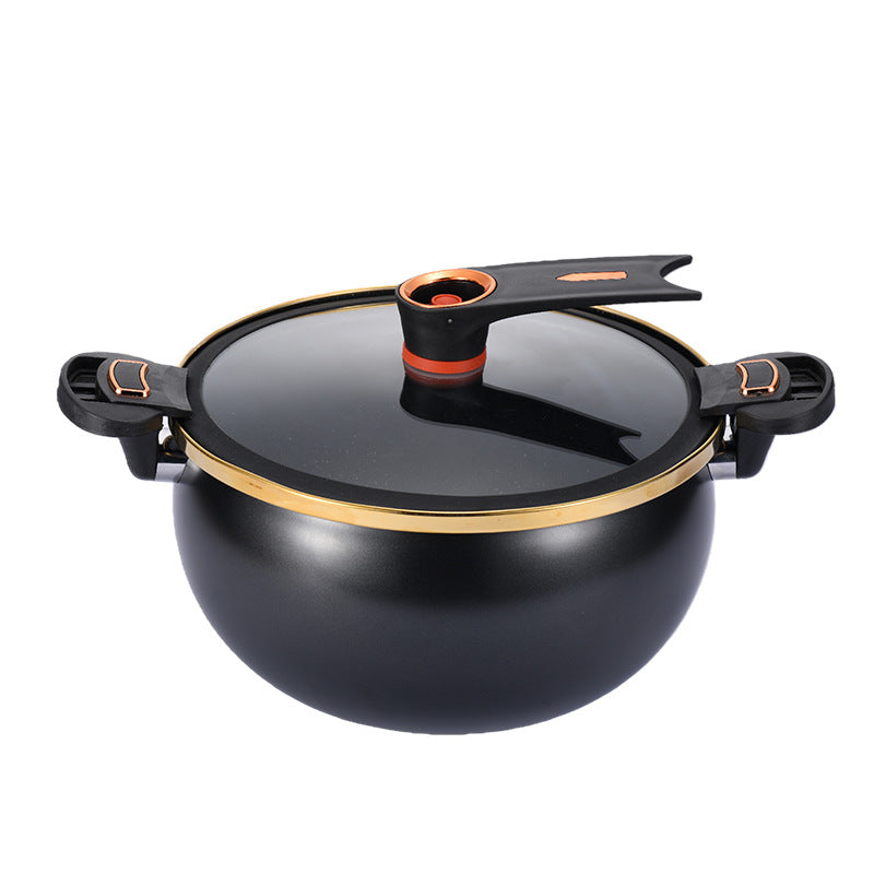 Enamel Micro-Pressure Stewpot | Double-Handle Design