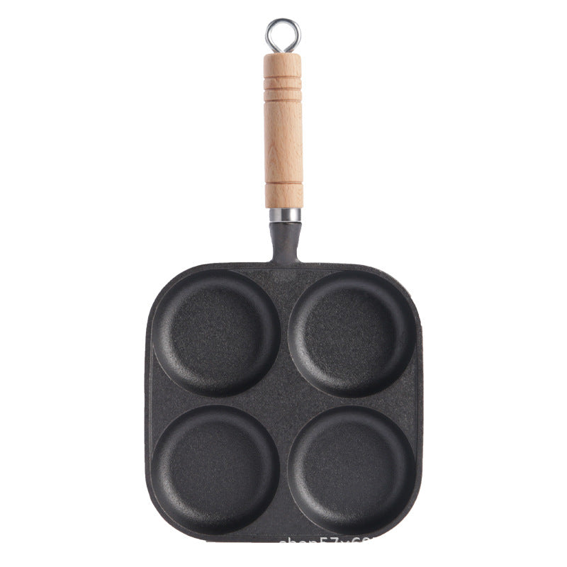 Cast Iron 4-Well Breakfast Pan | Premium Quality