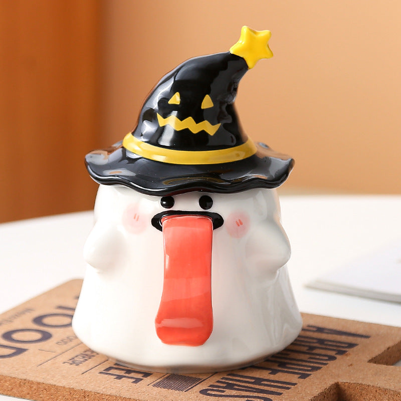 Ghost-Themed Ceramic Mug | Premium Quality