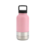 Insulated stainless steel water bottle with detachable handle by Vertex Kitchenware, featuring a sleek design and secure lid.