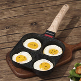 Maifan Stone Egg Pan | 4-Well Nonstick | Healthy Ceramic Coat