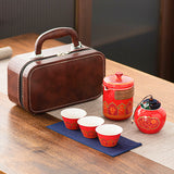 Kung Fu Tea Set | Portable Artisan Ceramic