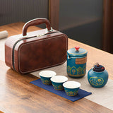 Kung Fu Tea Set | Portable Artisan Ceramic