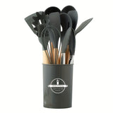 Silicone Utensil Set | 12-Piece | Anti-Slip Design