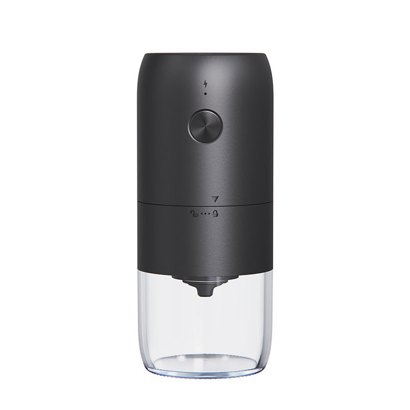 Vertex Kitchenware portable electric coffee grinder with compact design, showing the sleek grinder with stainless steel blades.