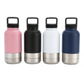 Vertex Kitchenware insulated stainless steel water bottle with detachable handle, showing a sleek, durable drinkware design.