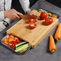 Wooden Cutting Board with Hidden Storage Drawer