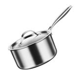 Stainless steel milk pot with multi-functional design from Vertex Kitchenware, featuring a polished finish and ergonomic handle.