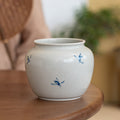 Hand-Painted Orchid Ceramic Tea Set