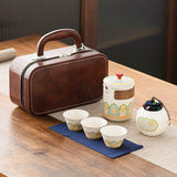 Kung Fu Tea Set | Portable Artisan Ceramic
