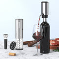 Automatic Wine Opener | Sleek Silver Decanter Set