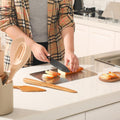 Antibacterial stainless steel chopping board by Vertex Kitchenware, ideal for food prep and cutting in the kitchen.